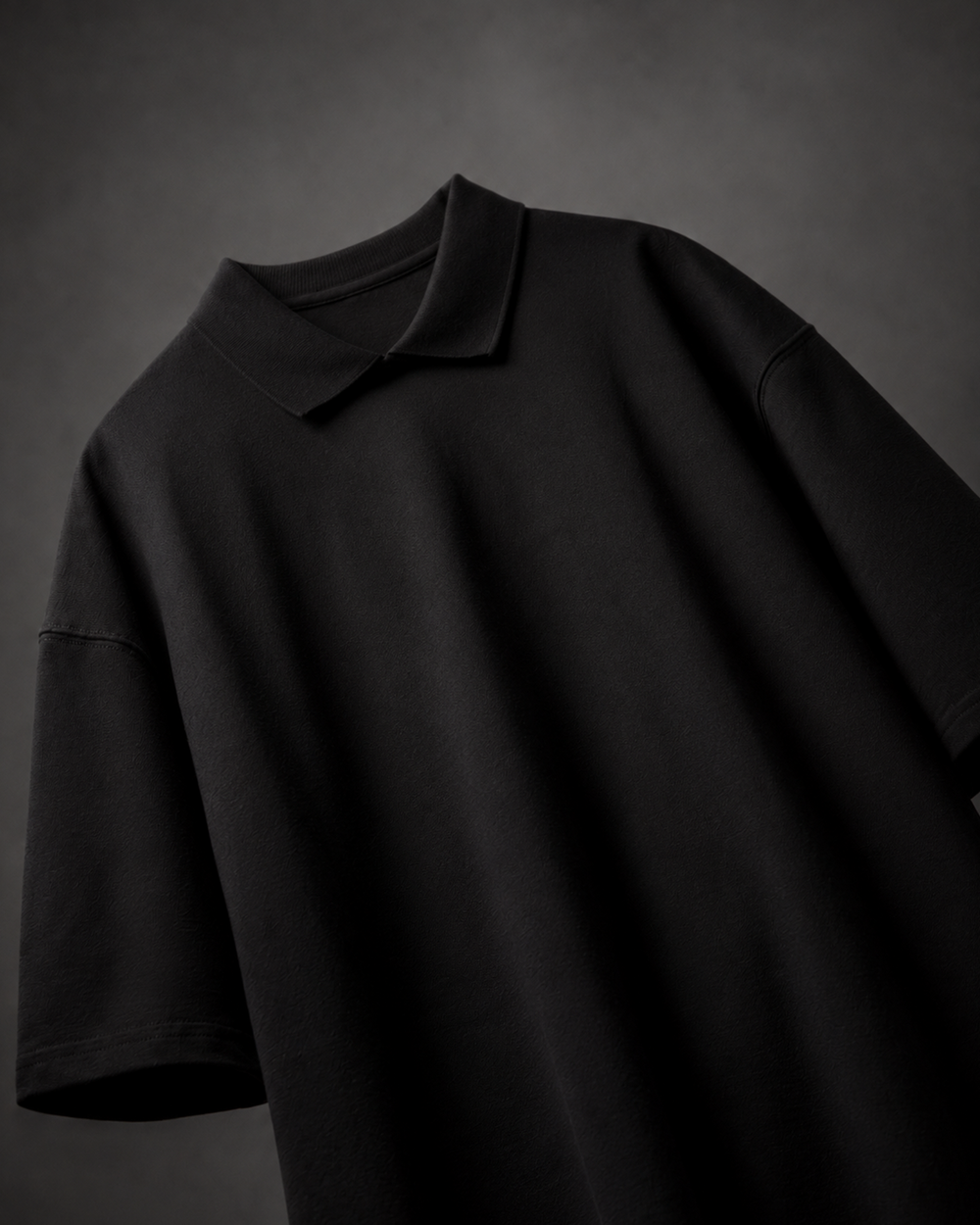 Shapeshift Polo-Obsidian Black [OVERSIZED FIT]