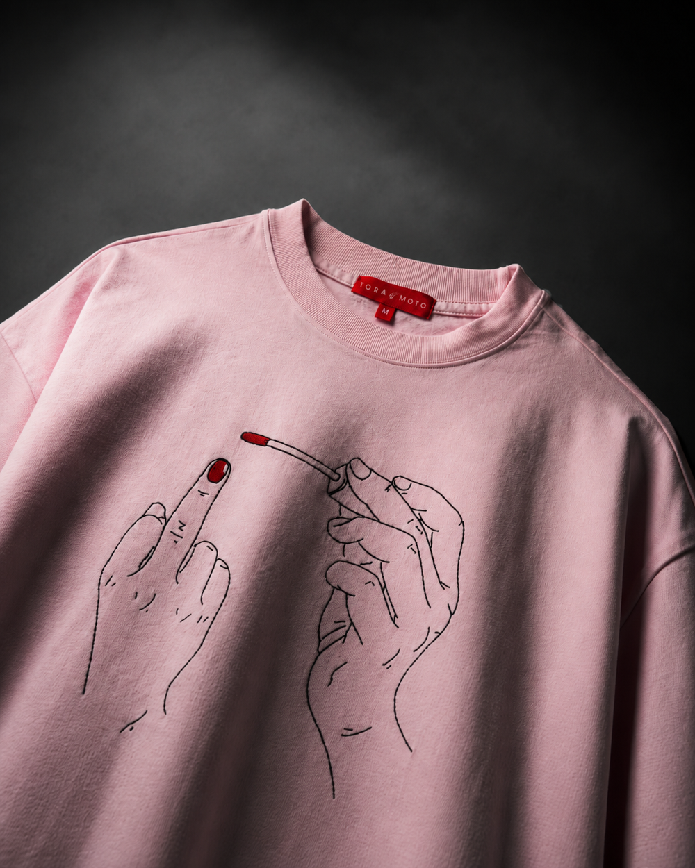 "The Gesture" T-Shirt -Pink Static