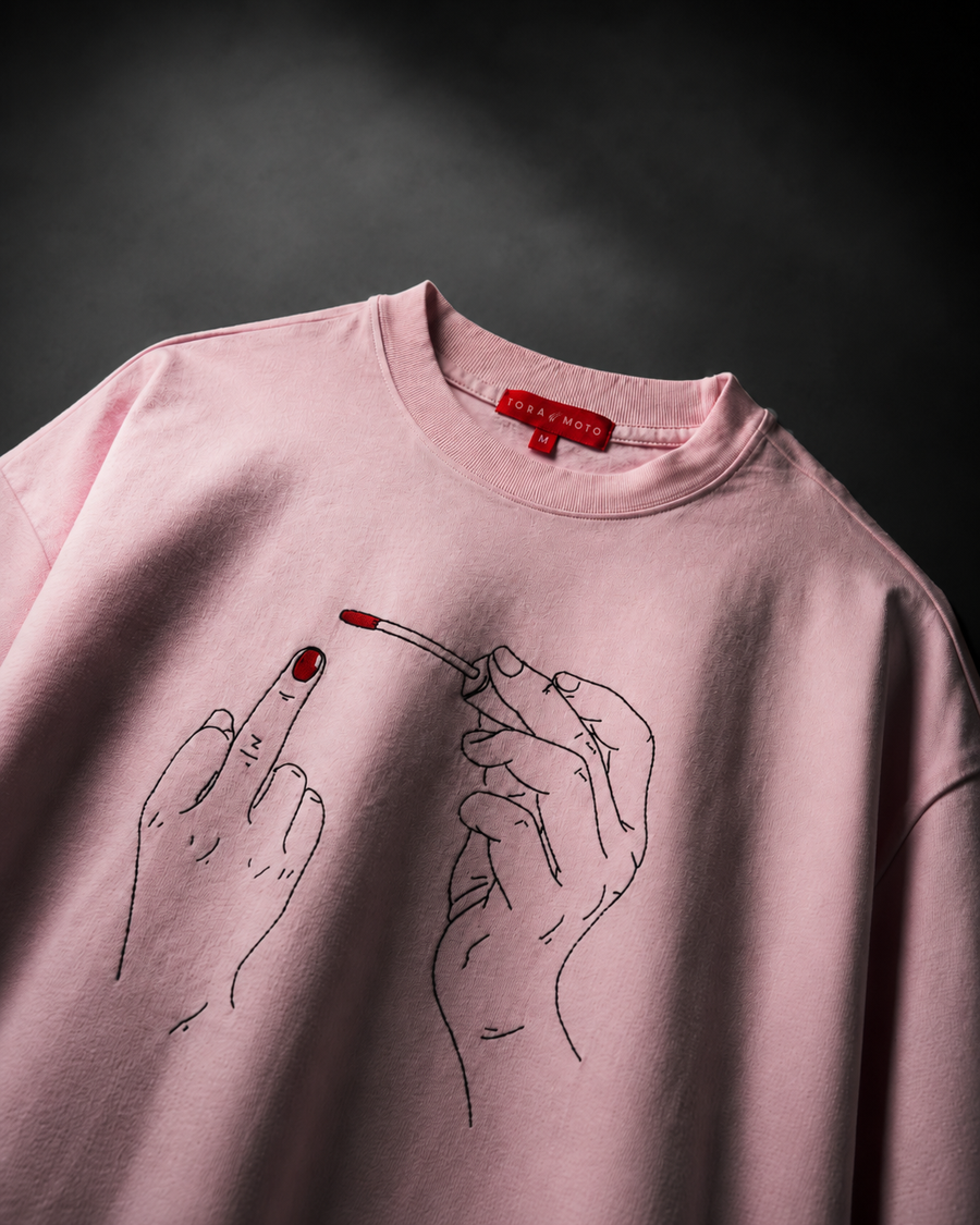 "The Gesture" T-Shirt -Pink Static, photo 3