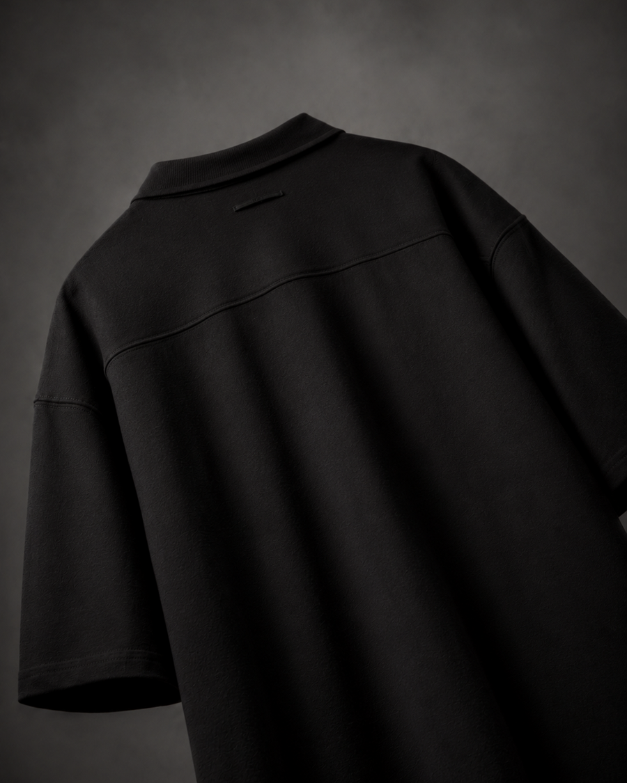 Shapeshift Polo-Obsidian Black [OVERSIZED FIT], photo 4