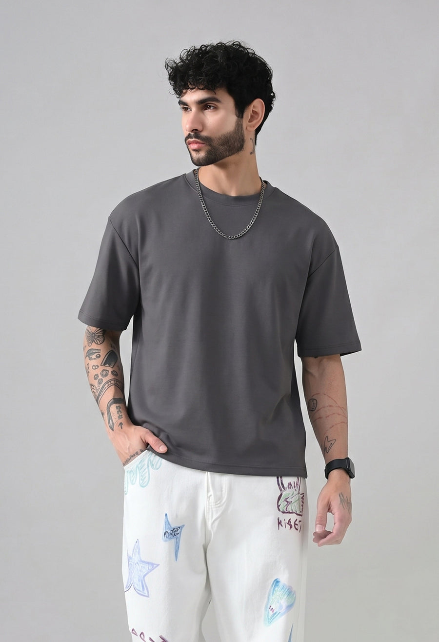 Toramoto Basic Tee- "Noir Grey", photo 3