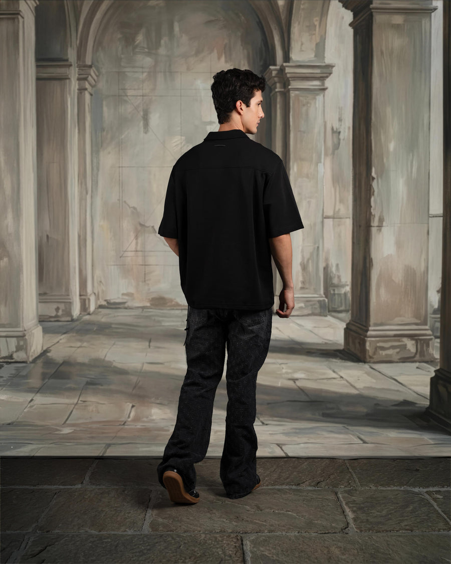 Shapeshift Polo-Obsidian Black [OVERSIZED FIT], photo 5