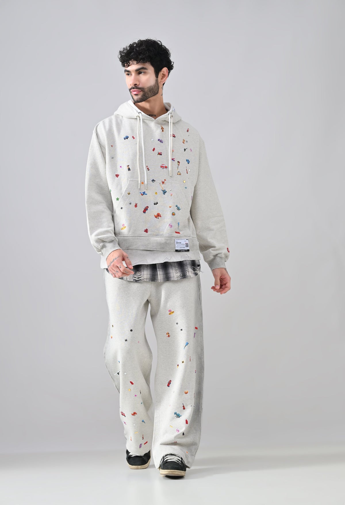 Pixel Pop Relaxed Hoodie