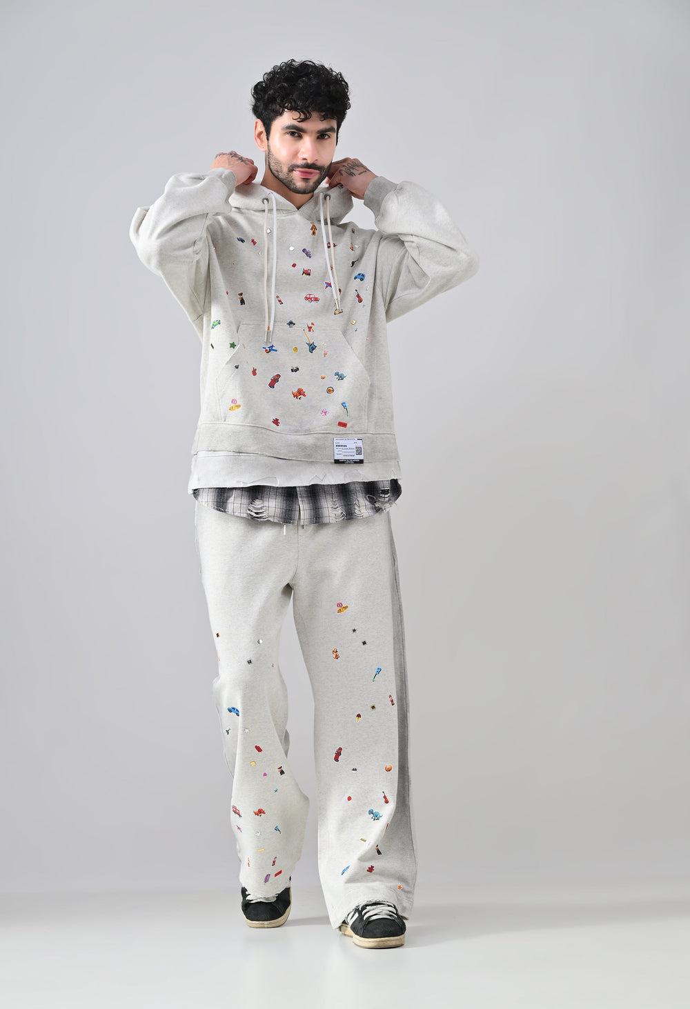 Pixel Pop Relaxed Hoodie
