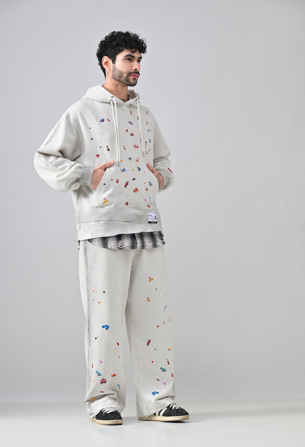Pixel Pop Relaxed Hoodie