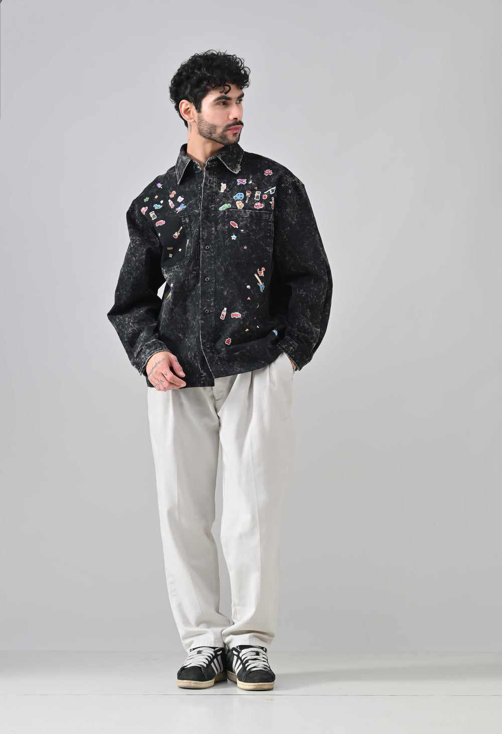 Pixel Pop Denim Shirt