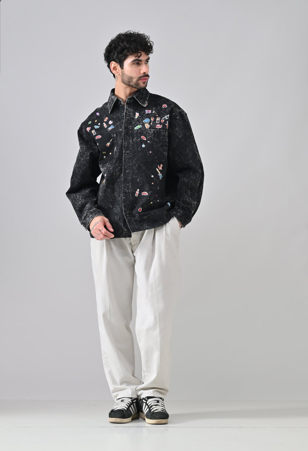 Pixel Pop Denim Shirt