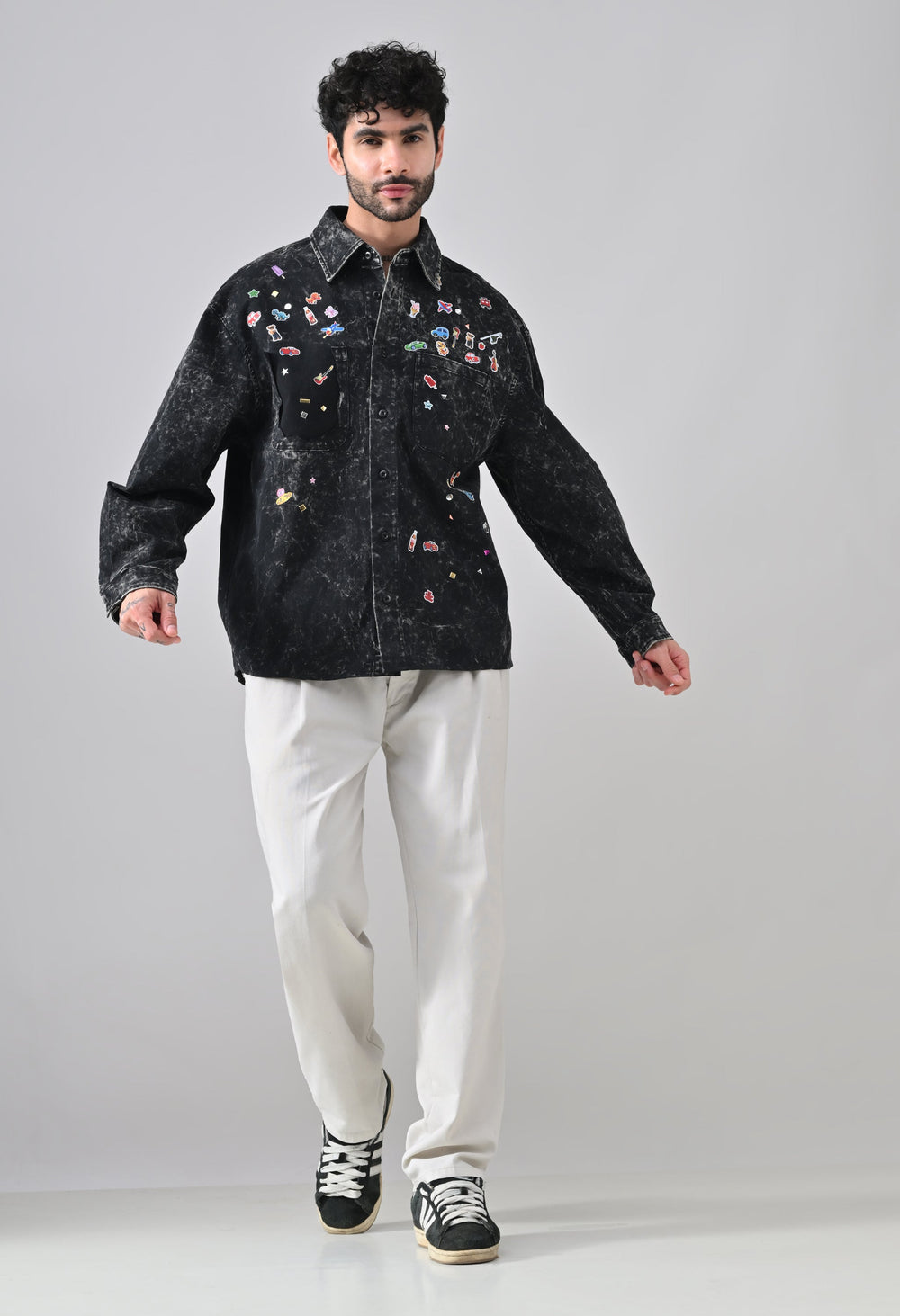 Pixel Pop Denim Shirt