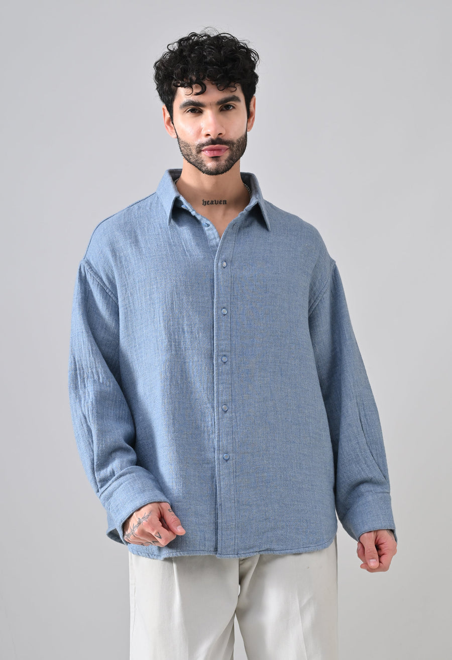 Indigo Rose Shirt [OVERSIZED FIT], photo 3