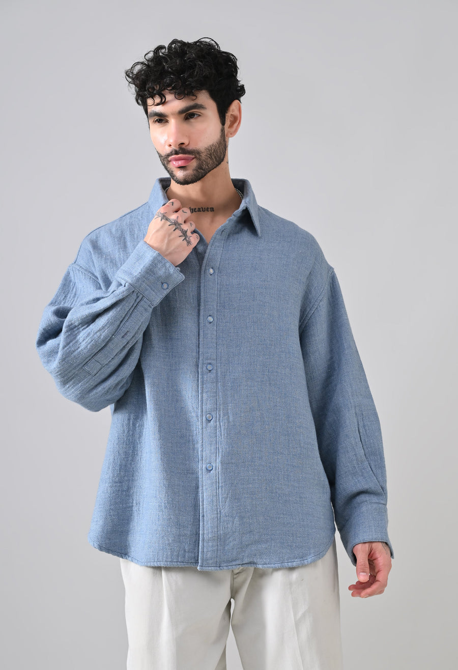 Indigo Rose Shirt [OVERSIZED FIT], photo 4