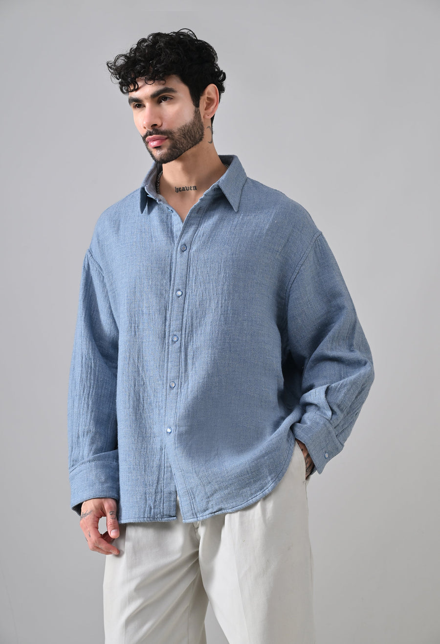 Indigo Rose Shirt [OVERSIZED FIT], photo 5