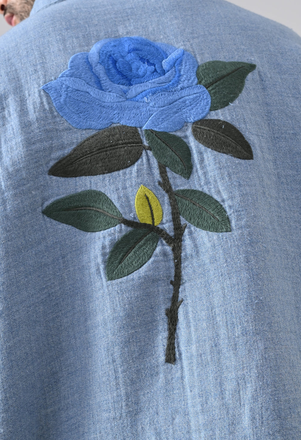 Indigo Rose Shirt [OVERSIZED FIT]