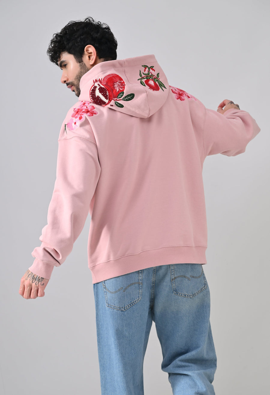 Pom Drip Hoodie Pink, photo 2