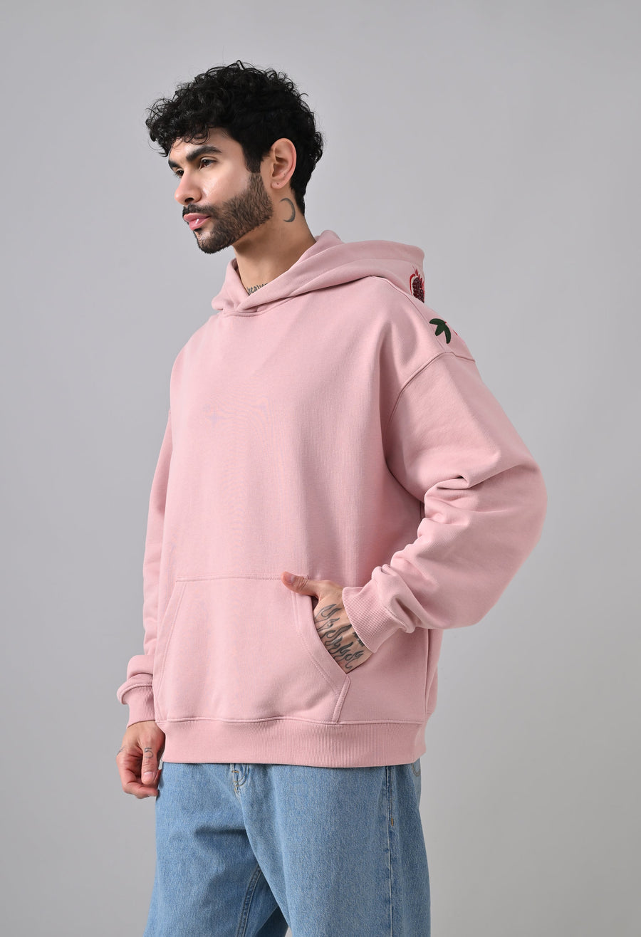 Pom Drip Hoodie Pink, photo 5