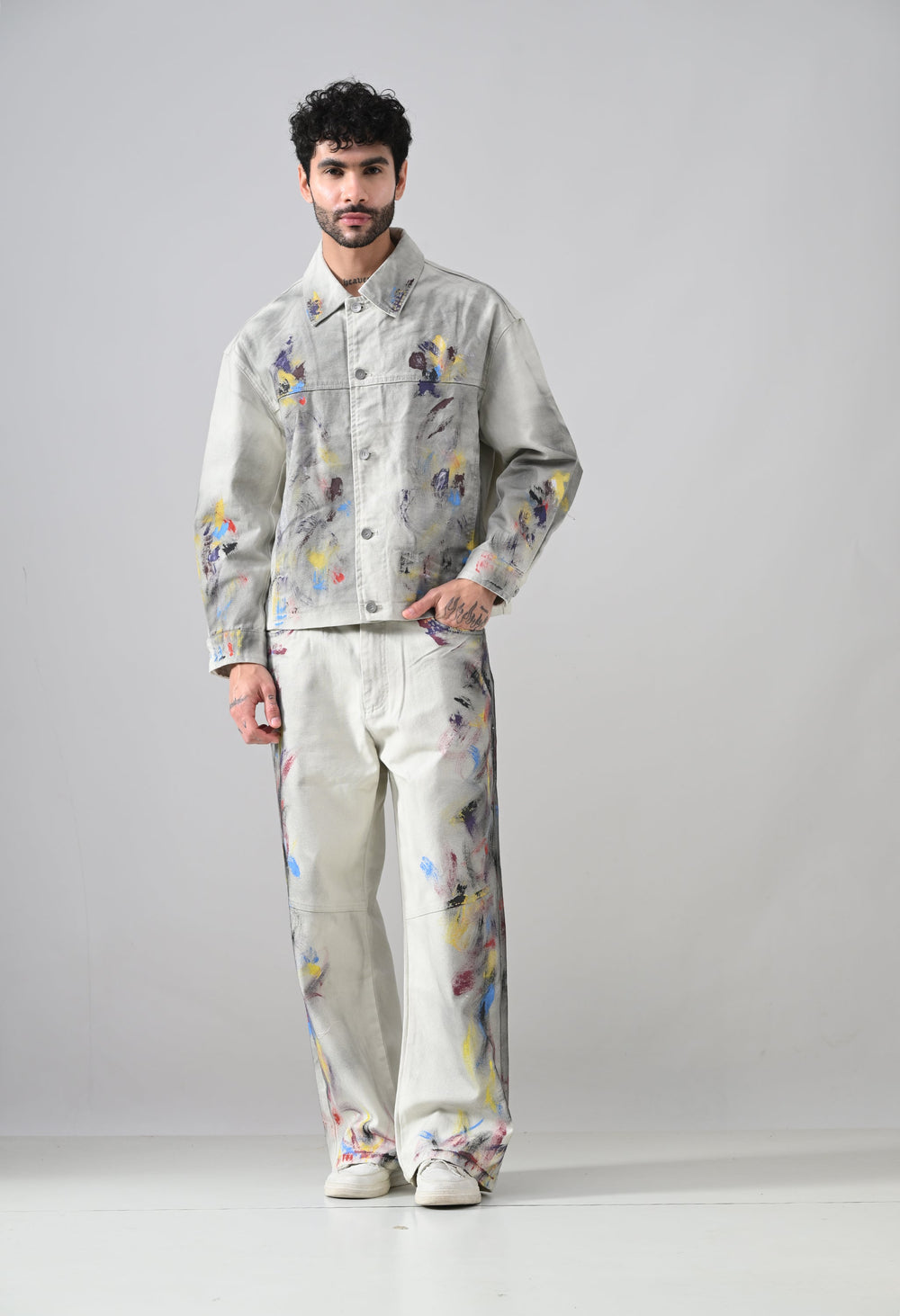 Brushstroke Denim Jeans