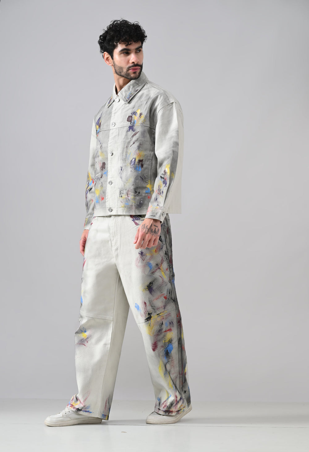 Brushstroke Denim Jacket