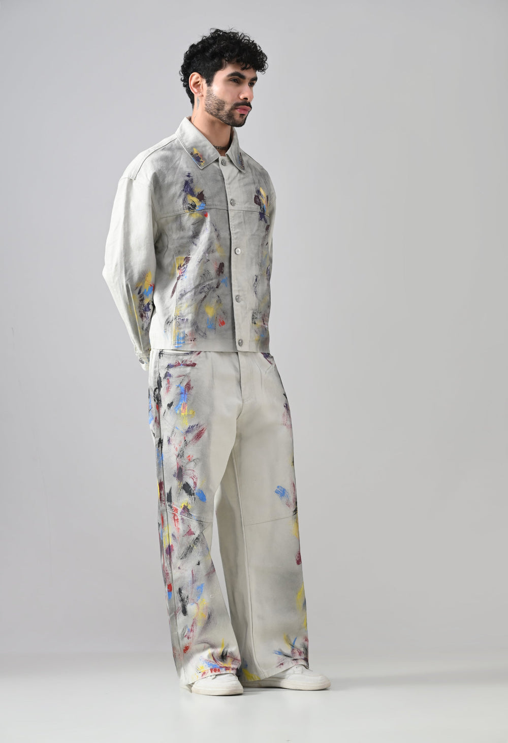 Brushstroke Denim Jacket