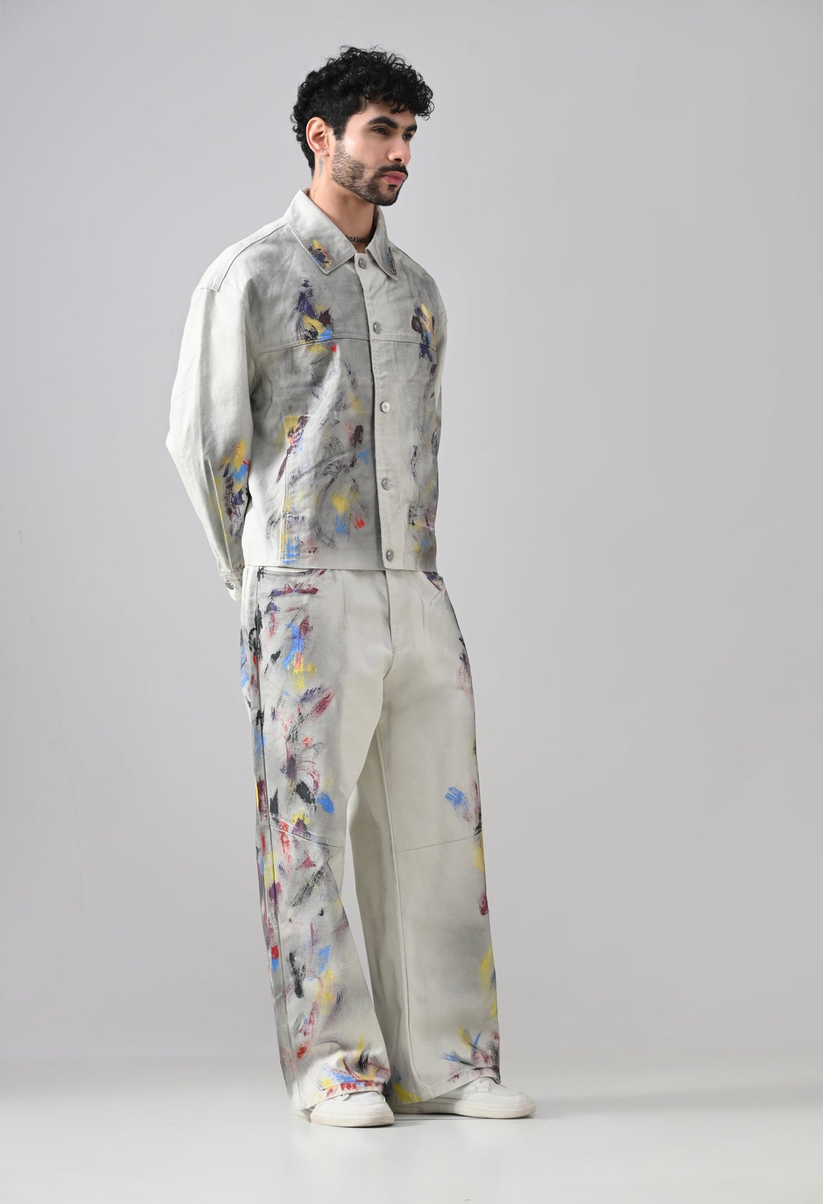 Brushstroke Denim Jacket