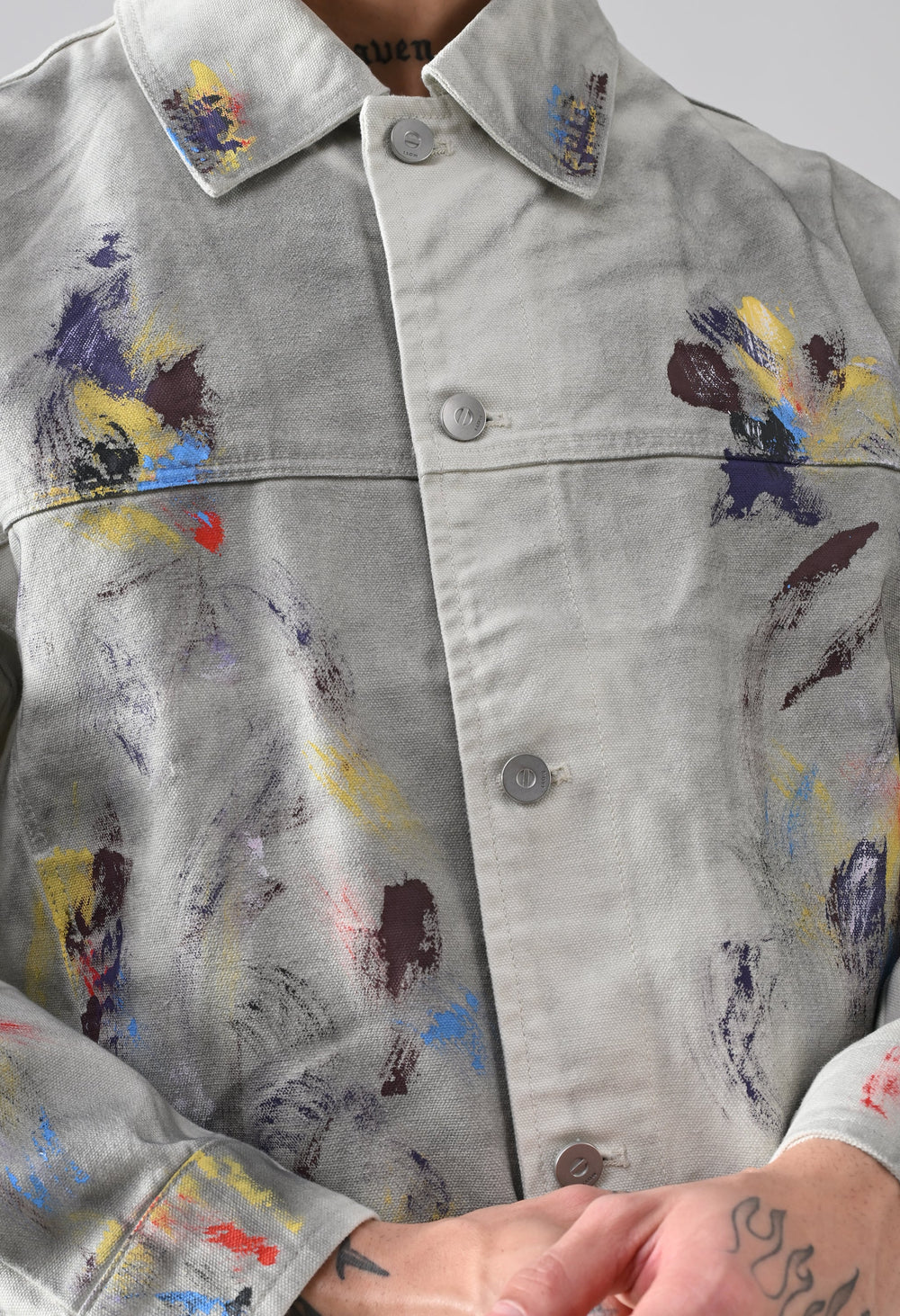 Brushstroke Denim Jacket