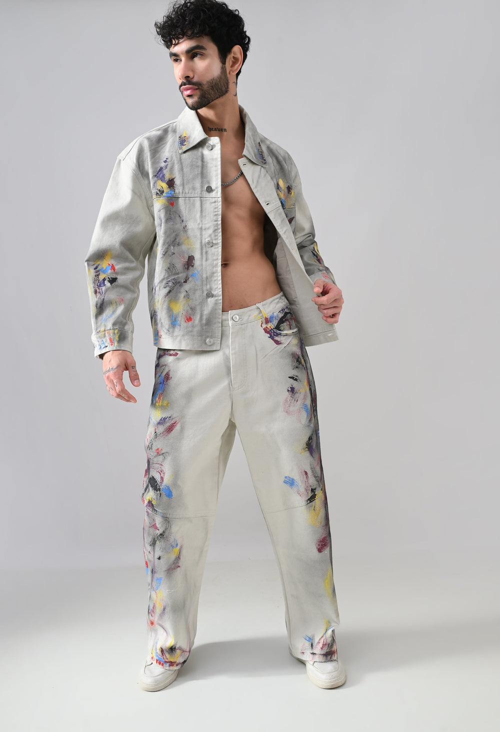 Brushstroke Denim Jacket