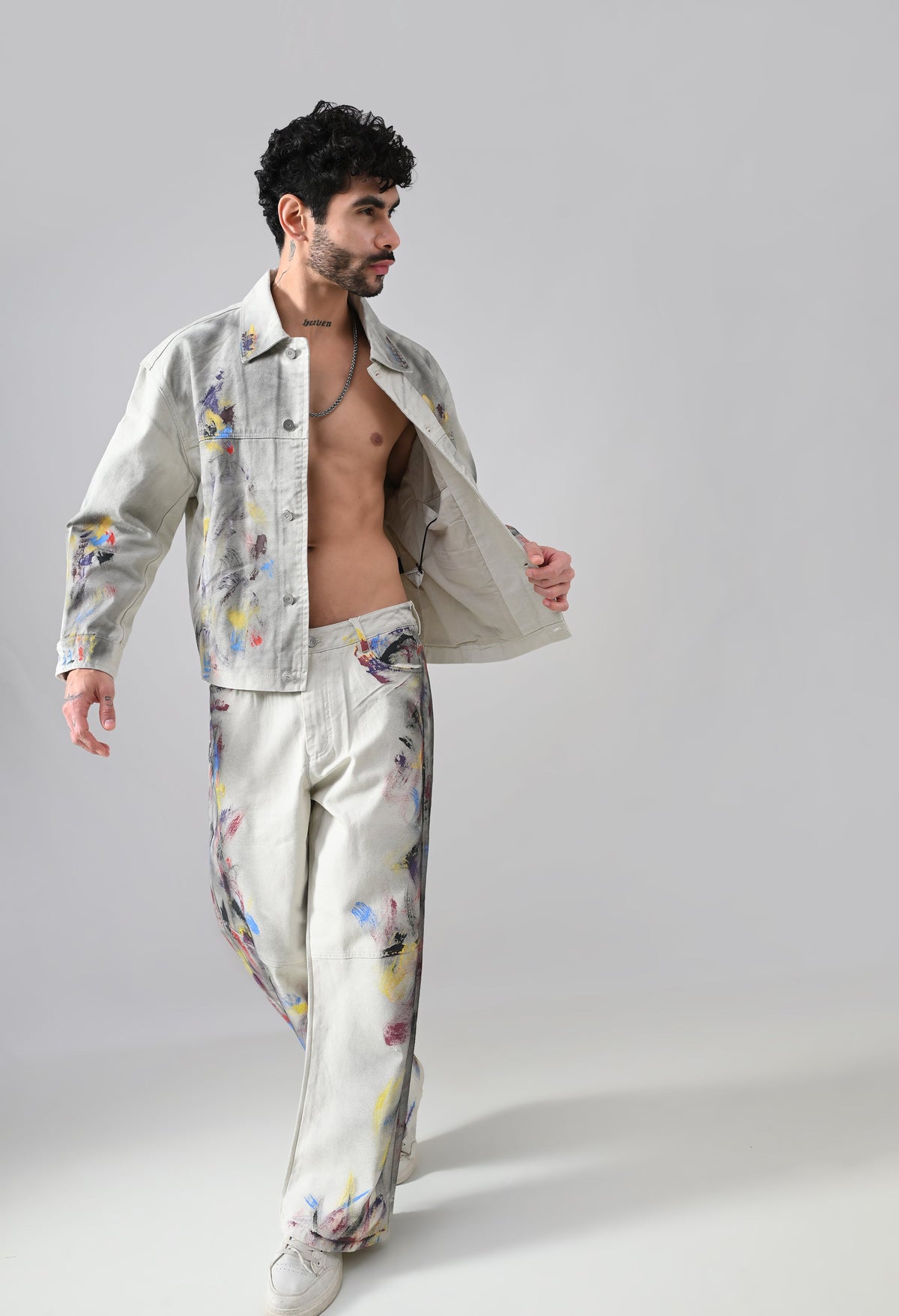 Brushstroke Denim Jacket