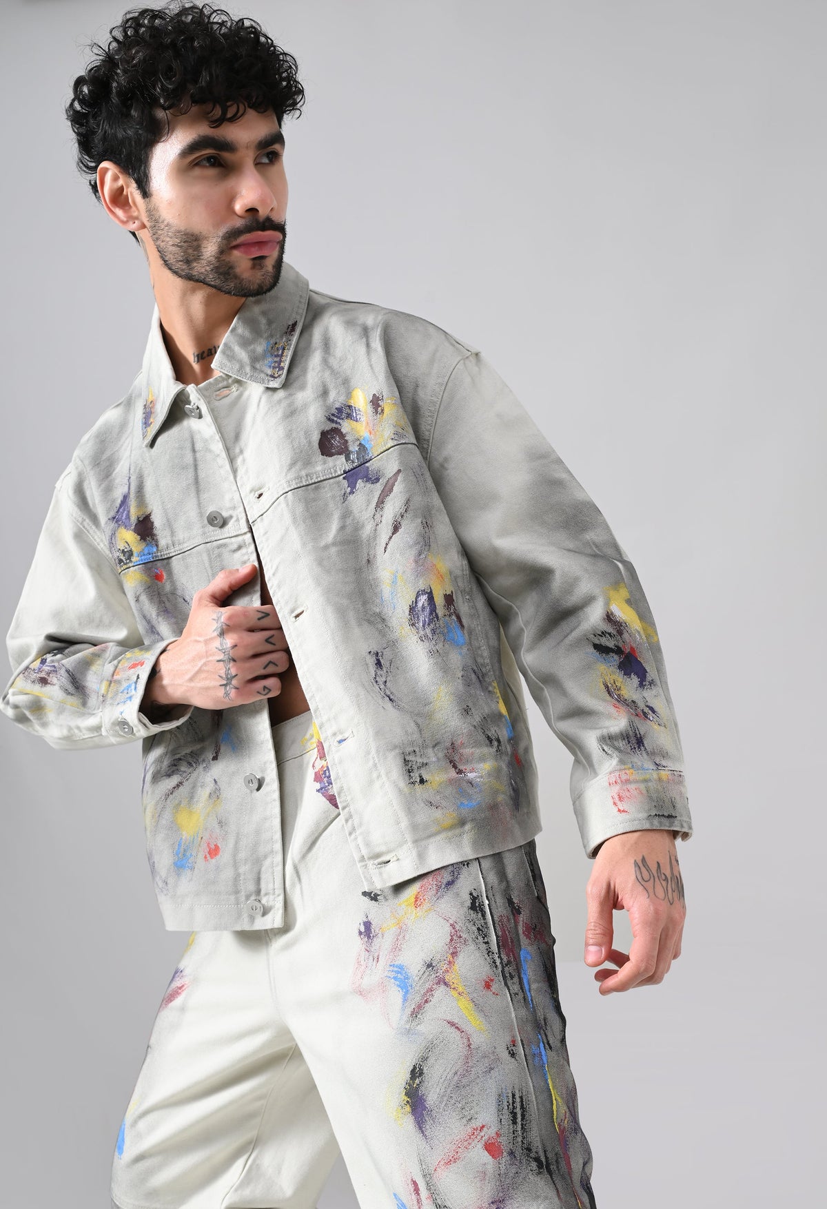 Brushstroke Denim Jacket