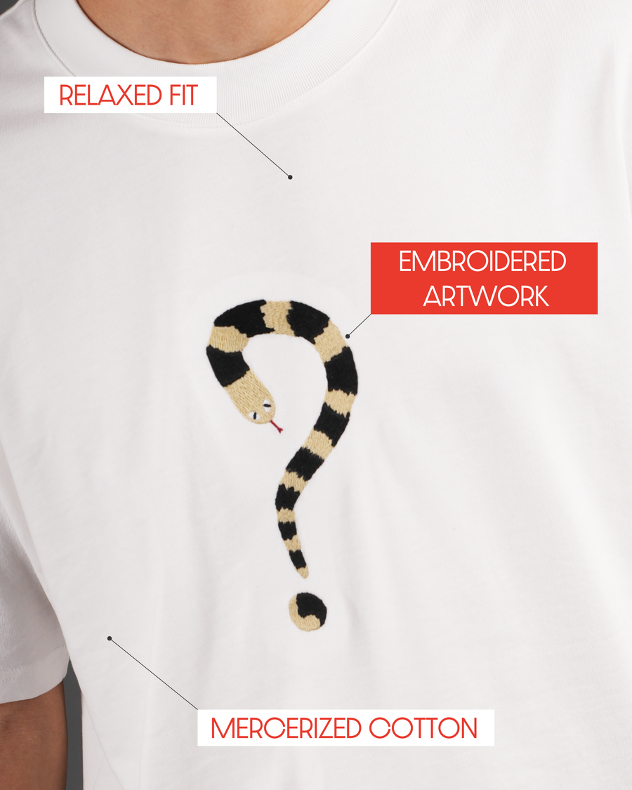 Venom of Doubt Tshirt- Ghost White, photo 2