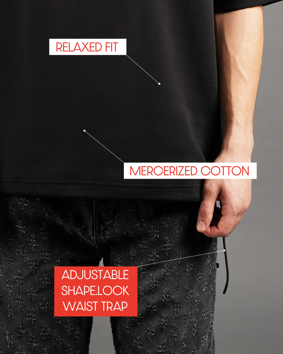 Shapeshift Polo-Obsidian Black [OVERSIZED FIT], photo 2