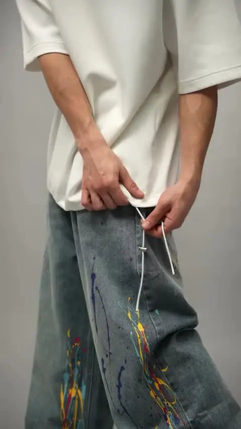 Models in the studio with Tora Moto backpacks and tees